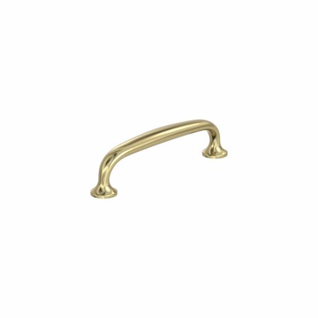 AMEROCK Renown 3-3/4 inch 96mm Center-to-Center Golden Champagne Cabinet Pull BP36794BBZ